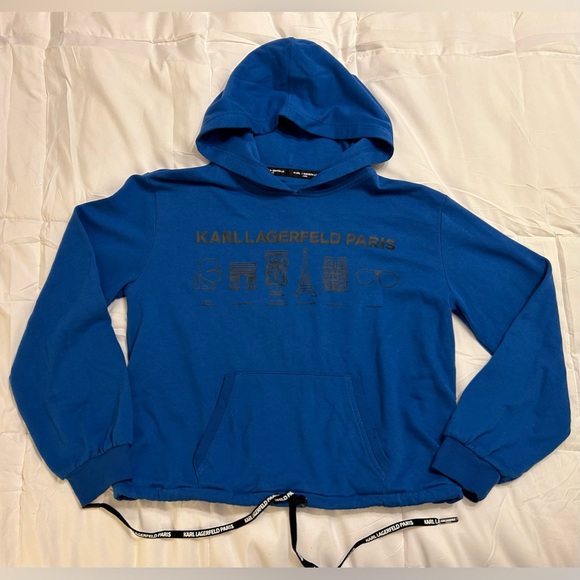 Karl Lagerfeld Ladies Hooded Sweatshirt - Picture 2 of 9